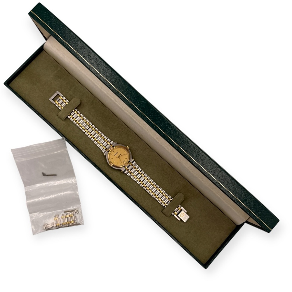 GUCCI 9000L Vintage Two-Tone Date Watch | COA Included - Picture 7 of 14